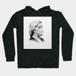 Nurse Jud - Drawing by Avril Thomas - Adelaide / South Australia Artist Hoodie